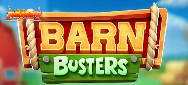 Barn Busters slot game interface na nagpapakita ng mga tupa at barn theme